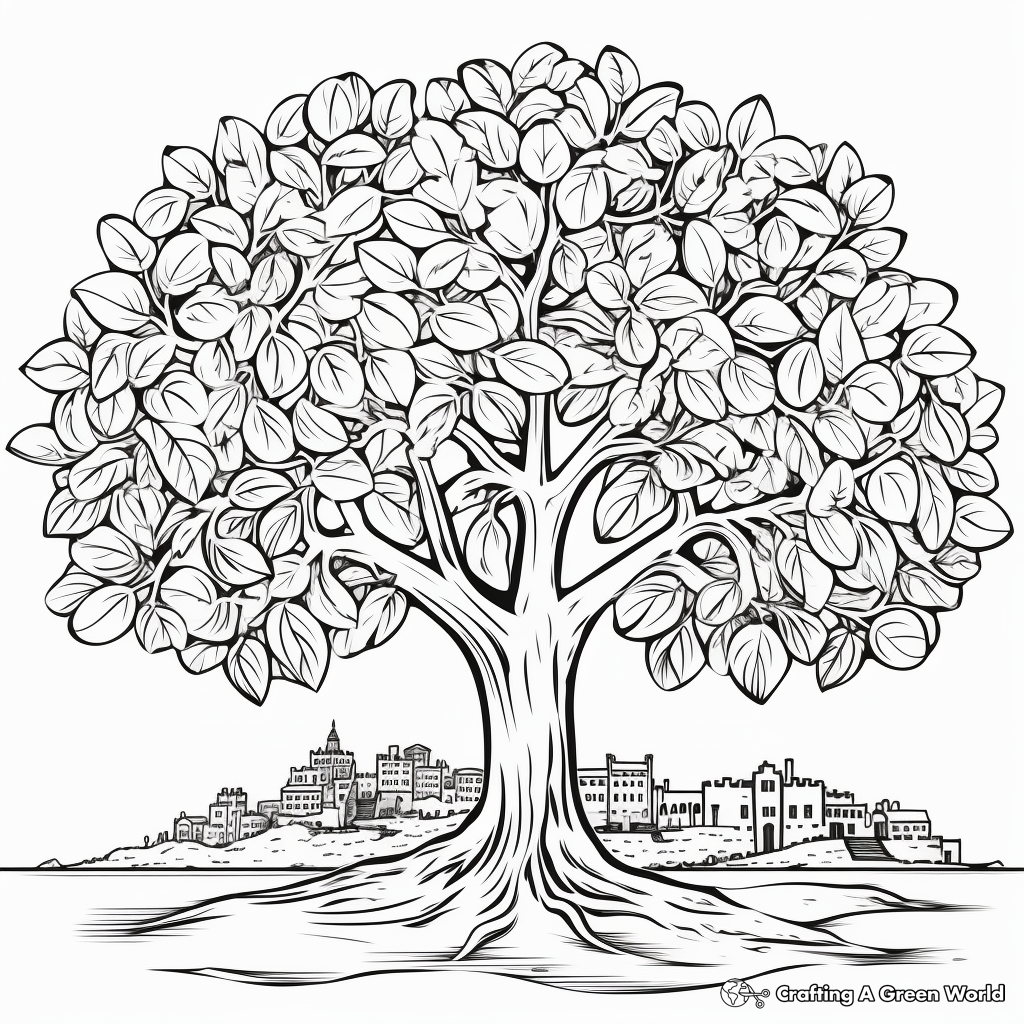 Mediterranean Fig Tree Coloring Pages 2