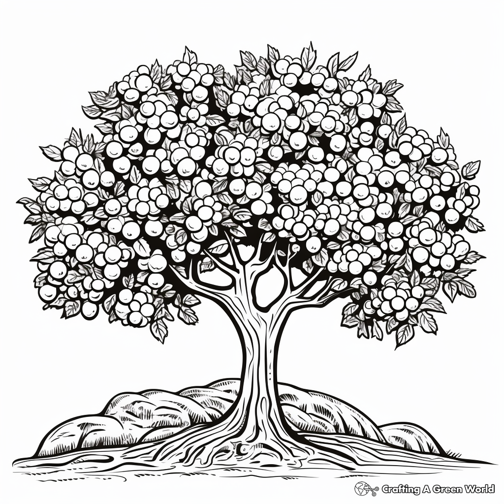 Mediterranean Fig Tree Coloring Pages 3