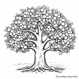 Mediterranean Fig Tree Coloring Pages 4