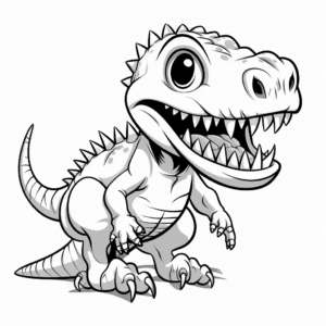 Megalosaurus Skeleton Coloring Pages 2
