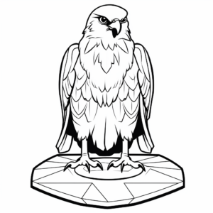 Merlin Falcon Coloring Pages for Children 3