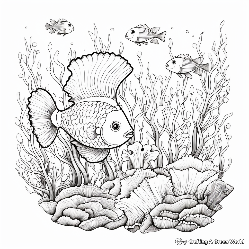 Mesmerizing Marine Life: Ocean Coloring Pages 2