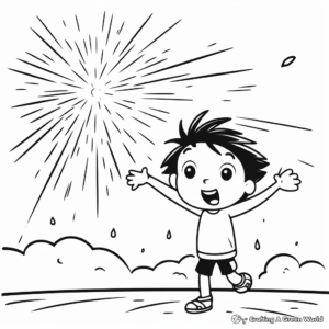Meteoric Rain Shooting Star Coloring Pages 1