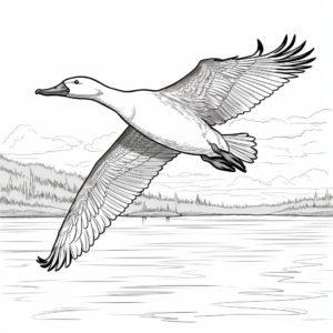 Migrating Loon: Dynamic Coloring Pages 1