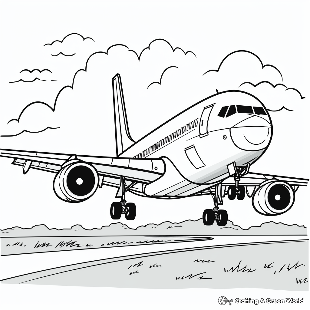 Military Airplanes Coloring Pages 1