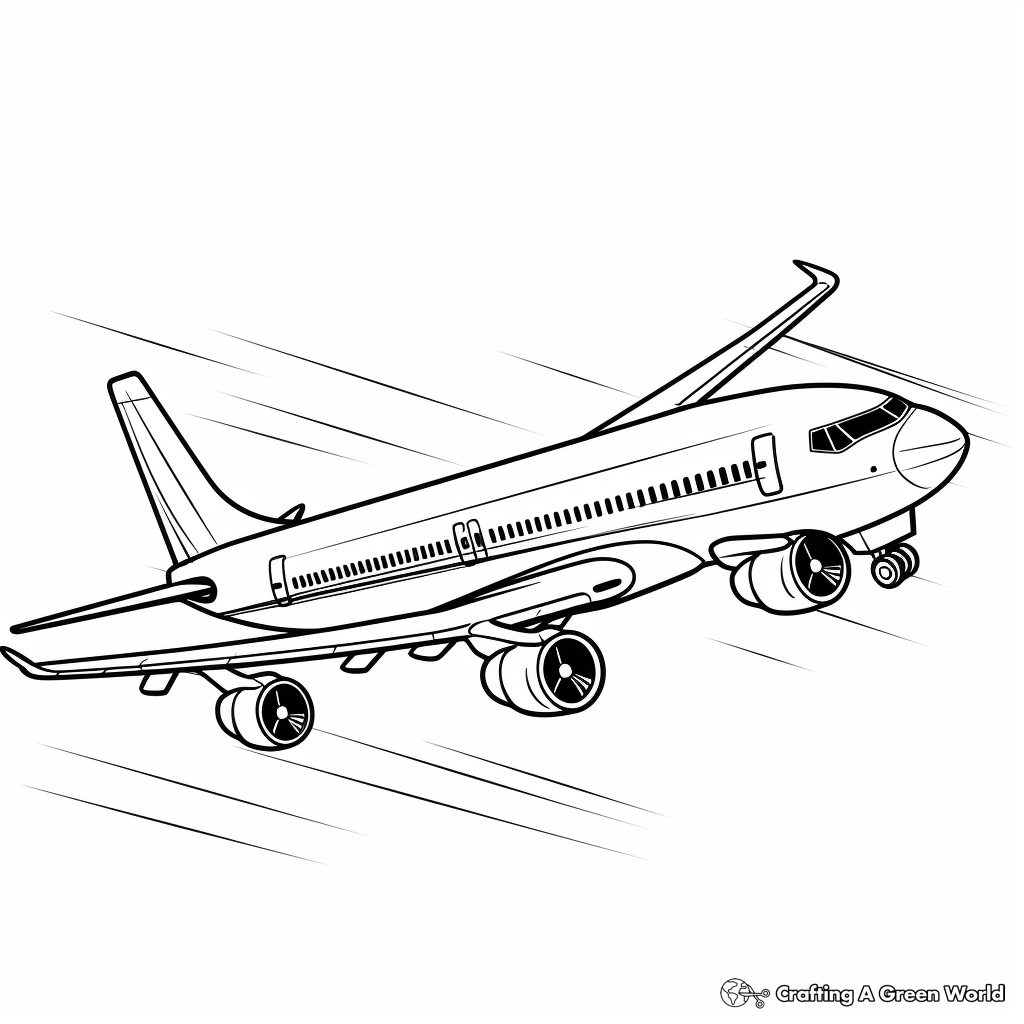Military Airplanes Coloring Pages 4