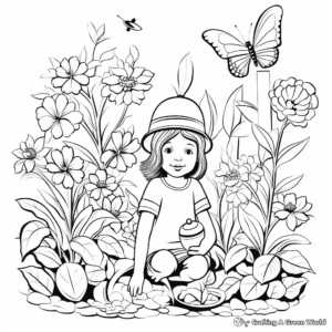 Mindful Floral Garden Coloring Pages 3