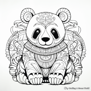 Mindfulness Animal Totem Coloring Pages 1