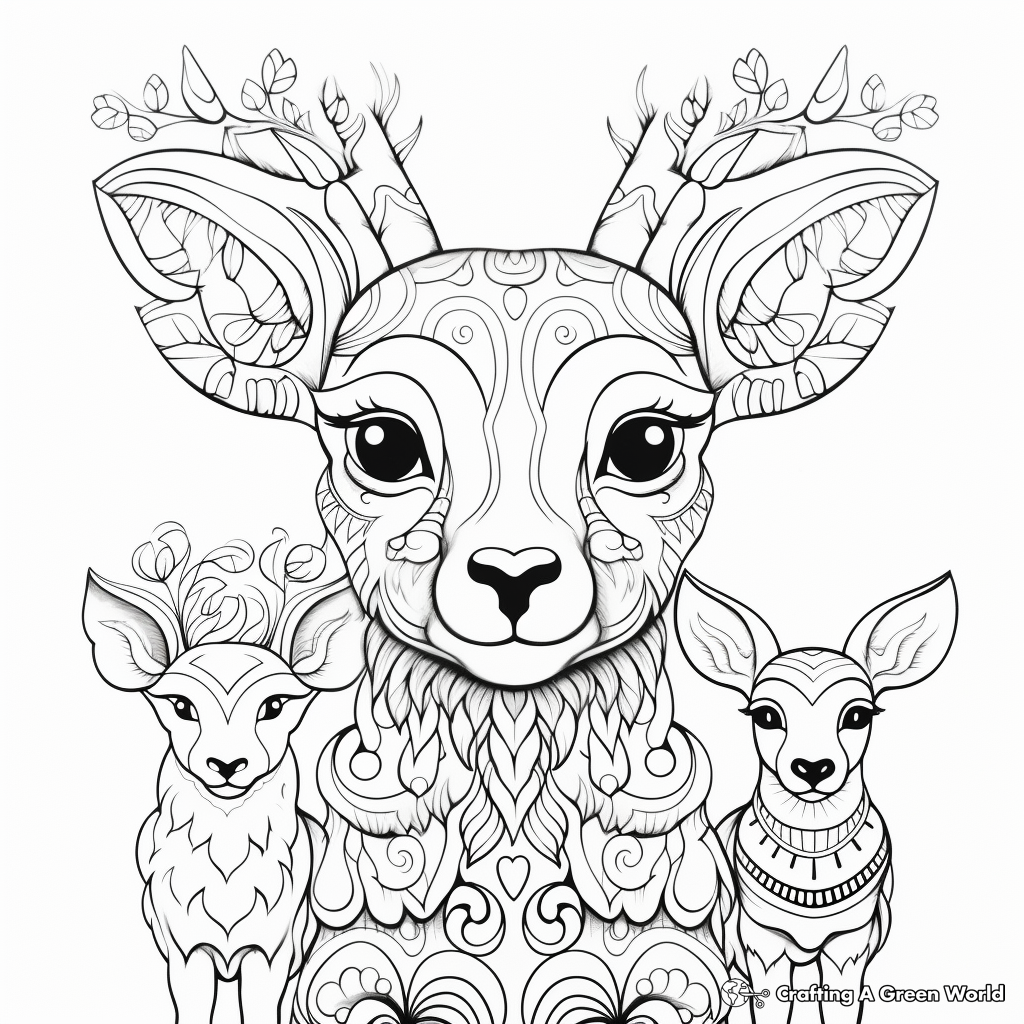 Mindfulness Animal Totem Coloring Pages 2