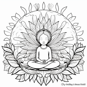 Mindfulness Coloring Pages with Encouraging Words 2