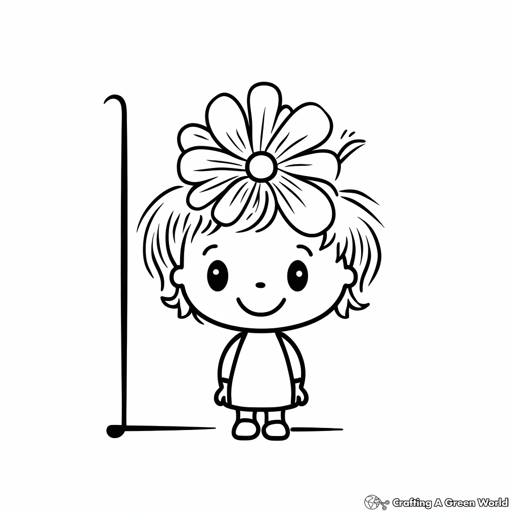 Miniature Flower Coloring Pages for Kids 2