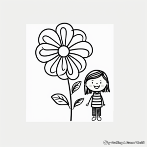 Miniature Flower Coloring Pages for Kids 3