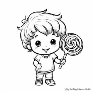 Miniature Lollipop Coloring Sheets for Kids 1