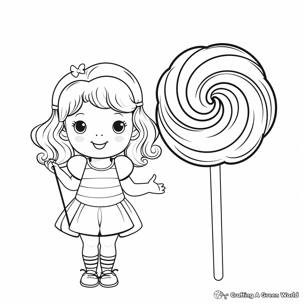 Miniature Lollipop Coloring Sheets for Kids 4