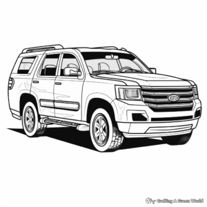 Modern Police SUV Coloring Pages 1