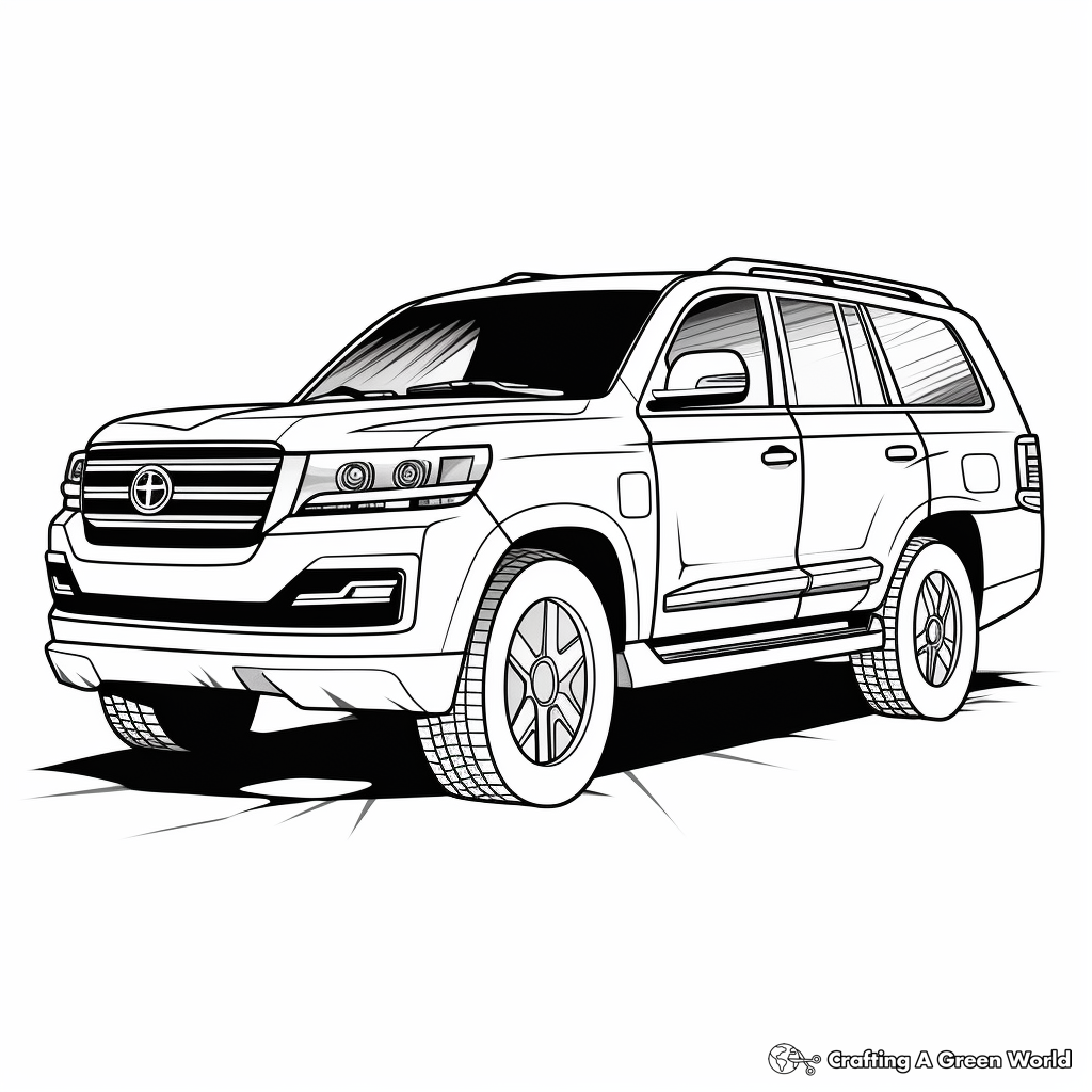 Modern Police SUV Coloring Pages 3