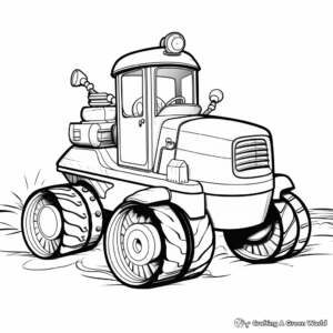Modern Tugboat Coloring Pages 4