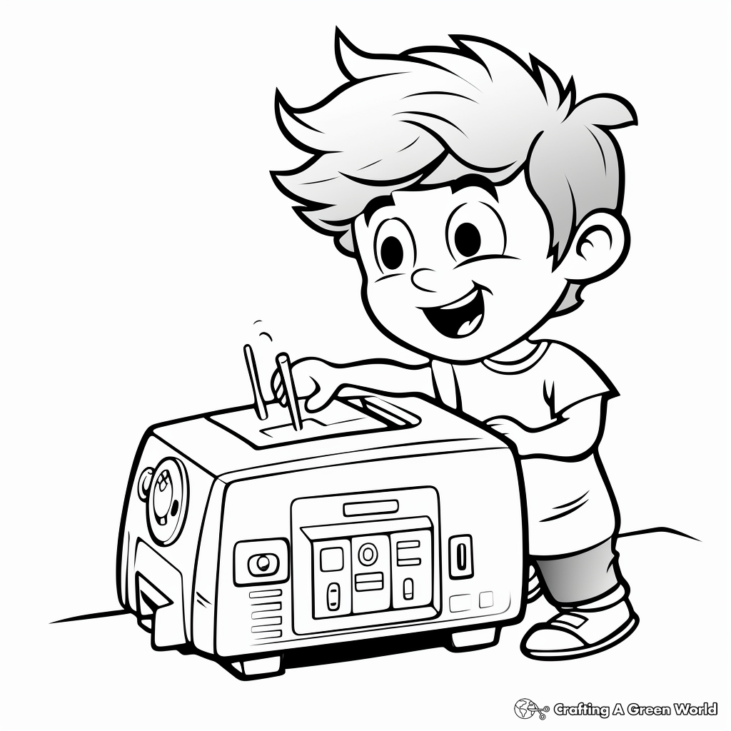 Modern Wireless Printer Coloring Pages 1