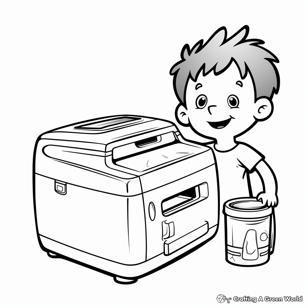 Modern Wireless Printer Coloring Pages 3