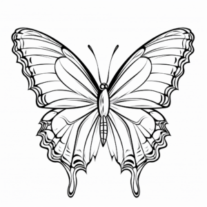 Monarch Butterfly Habitat Coloring Pages 2