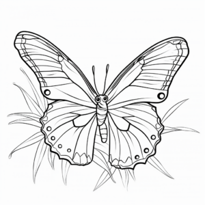 Monarch Butterfly Habitat Coloring Pages 3