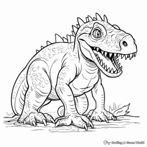 Monstrous Megalosaurus Coloring Pages 1
