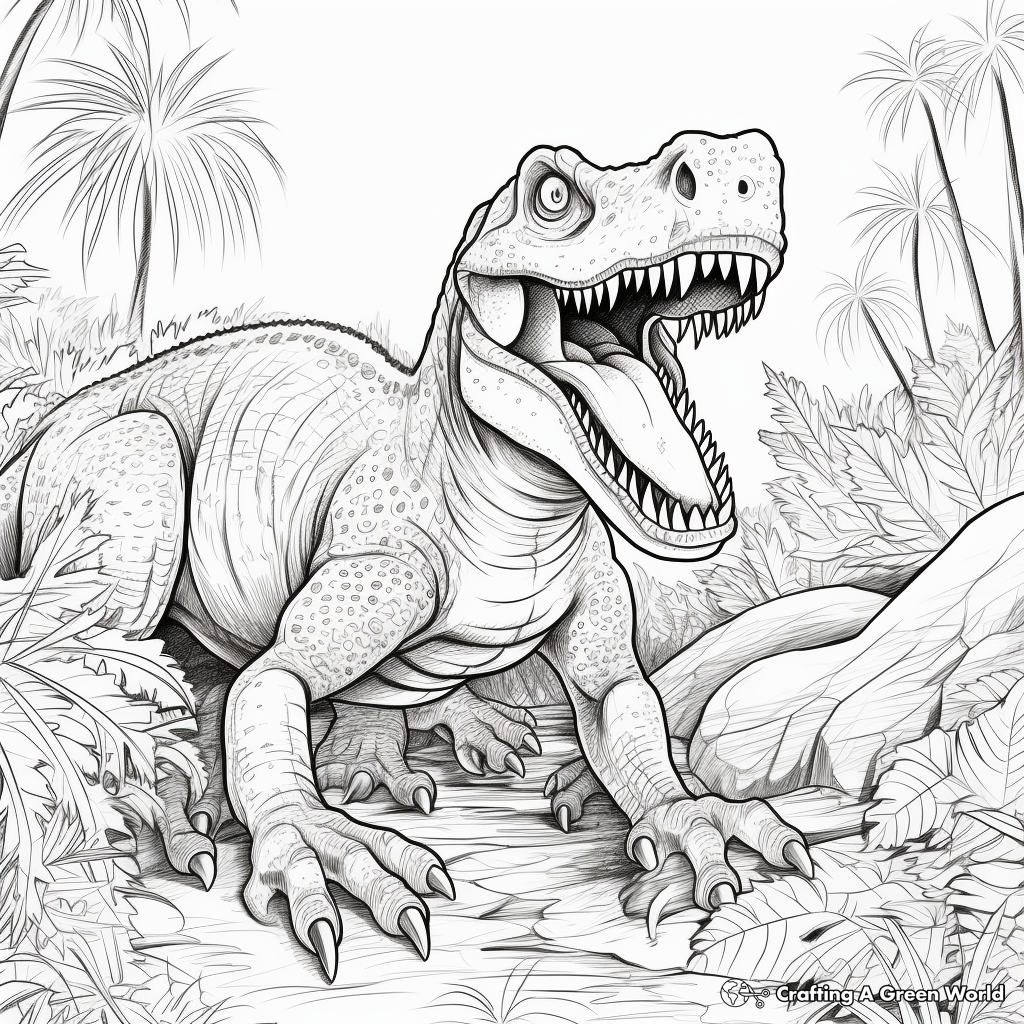 Monstrous Megalosaurus Coloring Pages 4