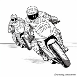 MotoGP Bike Coloring Pages for Kids 1