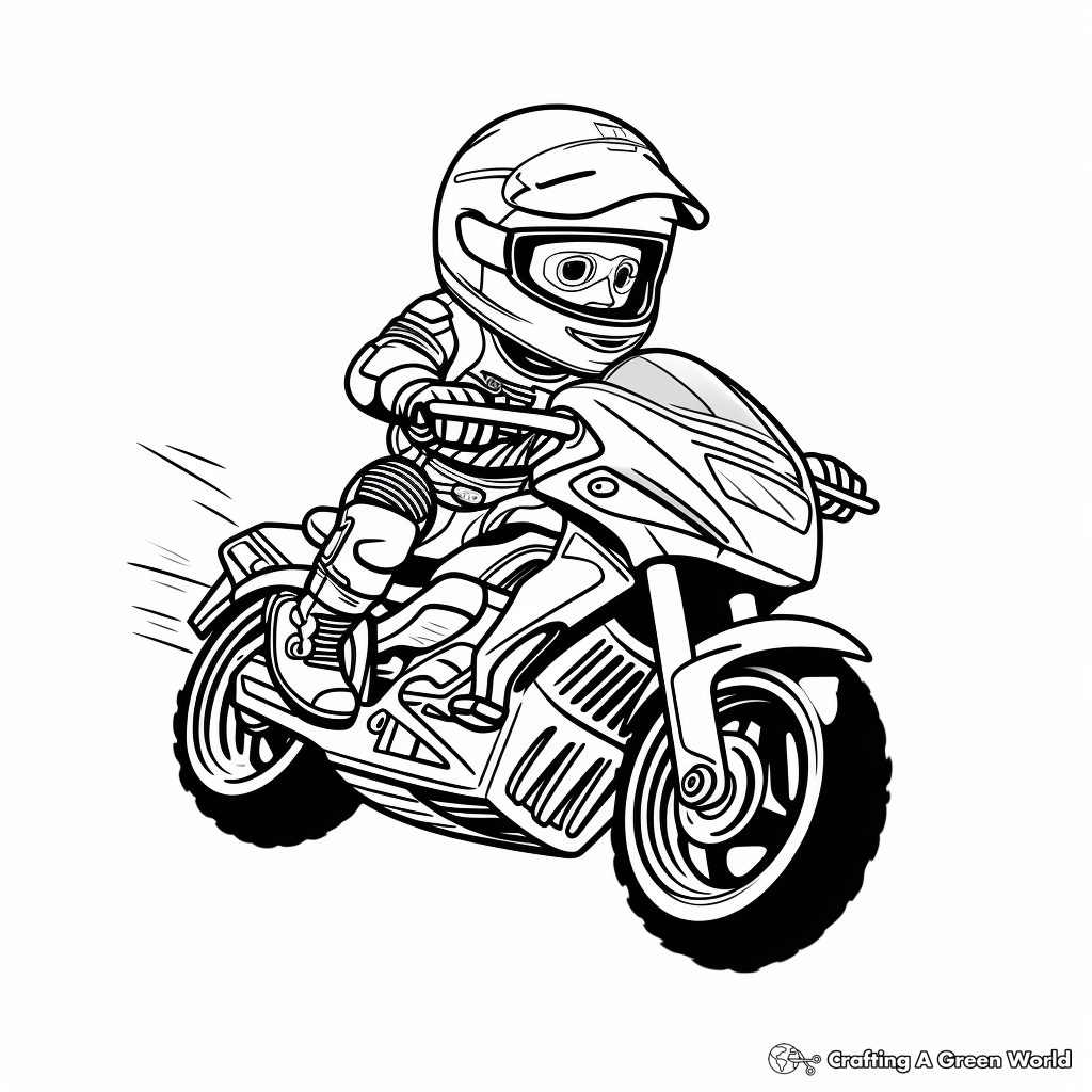 MotoGP Bike Coloring Pages for Kids 2