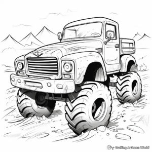 Mud Truck Show Coloring Pages for Shows 3