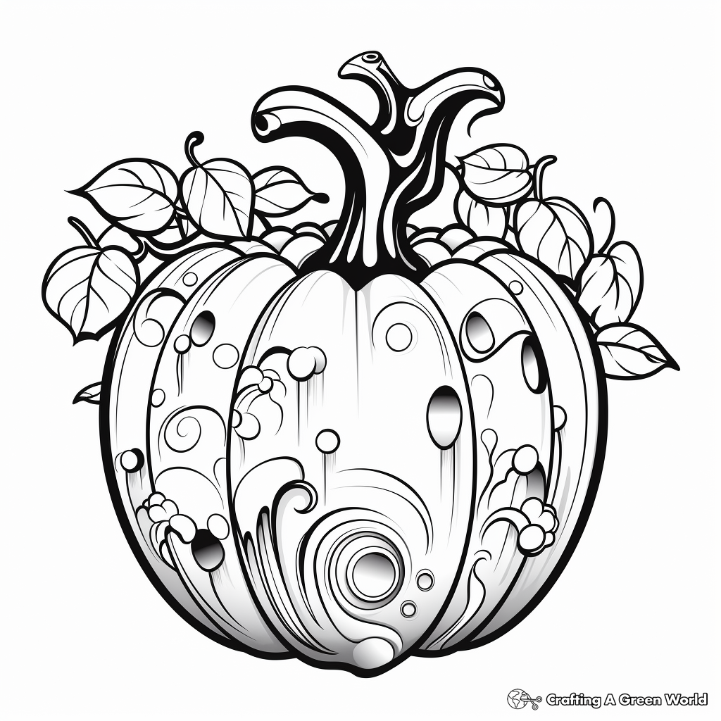 Multicolored Candy Apple Coloring Pages 1