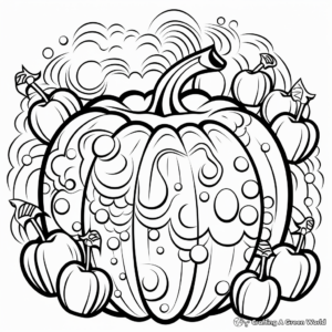 Multicolored Candy Apple Coloring Pages 3