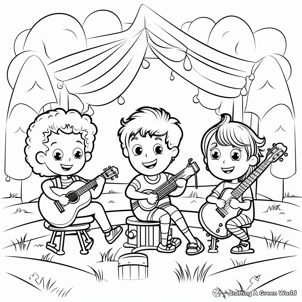 Music Festival Coloring Pages for Teens 3