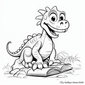 Mysterious Dinosaur Fossil Coloring Pages 2
