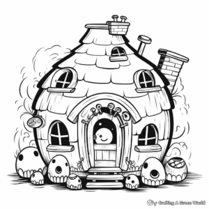 Mysterious Underground Gnome Home Coloring Pages 2