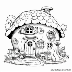 Mysterious Underground Gnome Home Coloring Pages 4