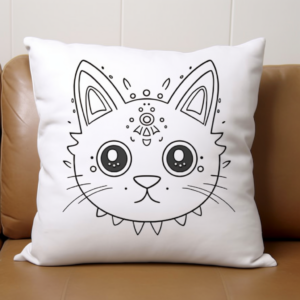 Mystic Pillow Cat Coloring Pages 3