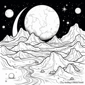 Mystical Milky Way Galaxy Coloring Pages 2