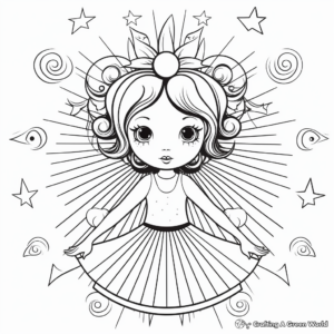 Mystical Printable Fairy Coloring Pages 3