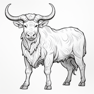Mythical Bull, Minotaur Coloring Pages 3
