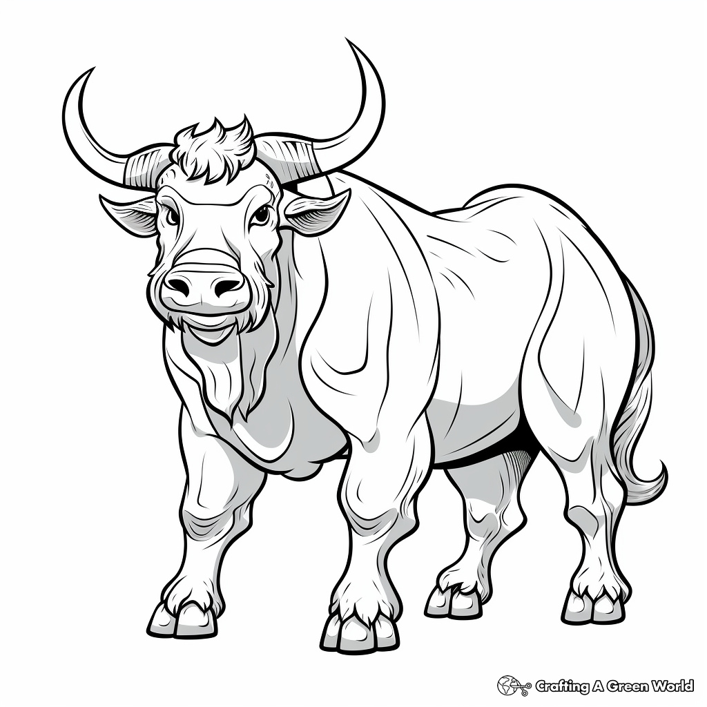 Mythical Bull, Minotaur Coloring Pages 2