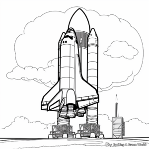NASA's Rocket Coloring Pages: Apollo, Space Shuttle, and Falcon 2