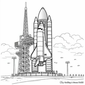 NASA's Rocket Coloring Pages: Apollo, Space Shuttle, and Falcon 4
