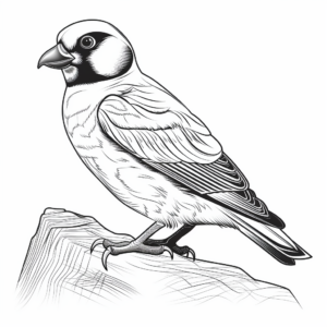 Nature-Inspired Horned Puffin Coloring Pages 2