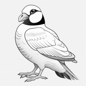 Nature-Inspired Horned Puffin Coloring Pages 4