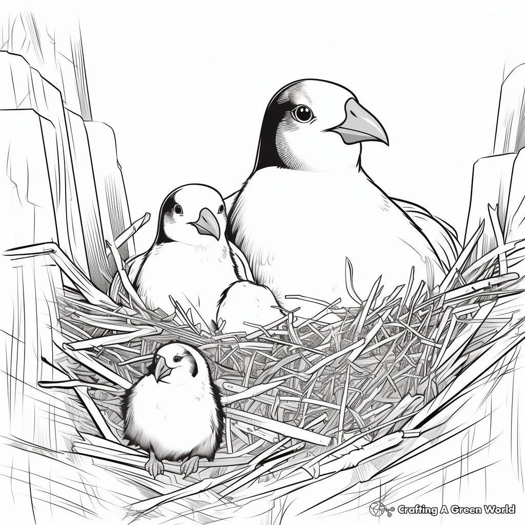 Nesting Puffin Coloring Pages for Bird Watchers 1
