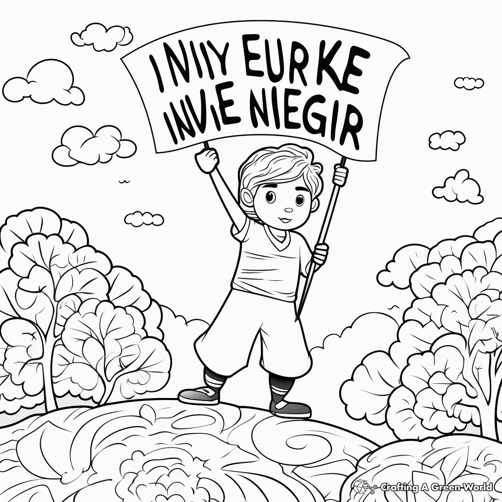Never Give Up: Inspirational Message Coloring Pages 1