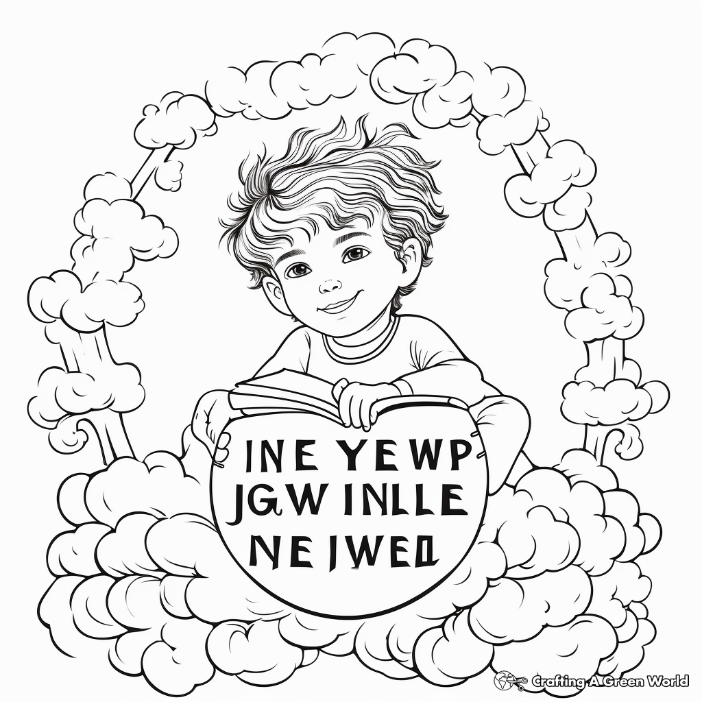 Never Give Up: Inspirational Message Coloring Pages 4