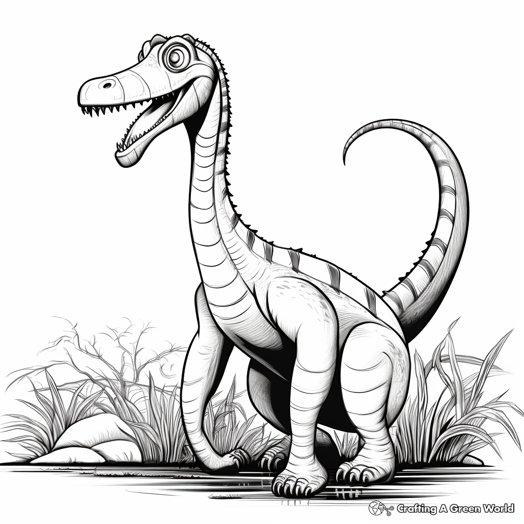 Nigersaurus Coloring Pages for Children 4