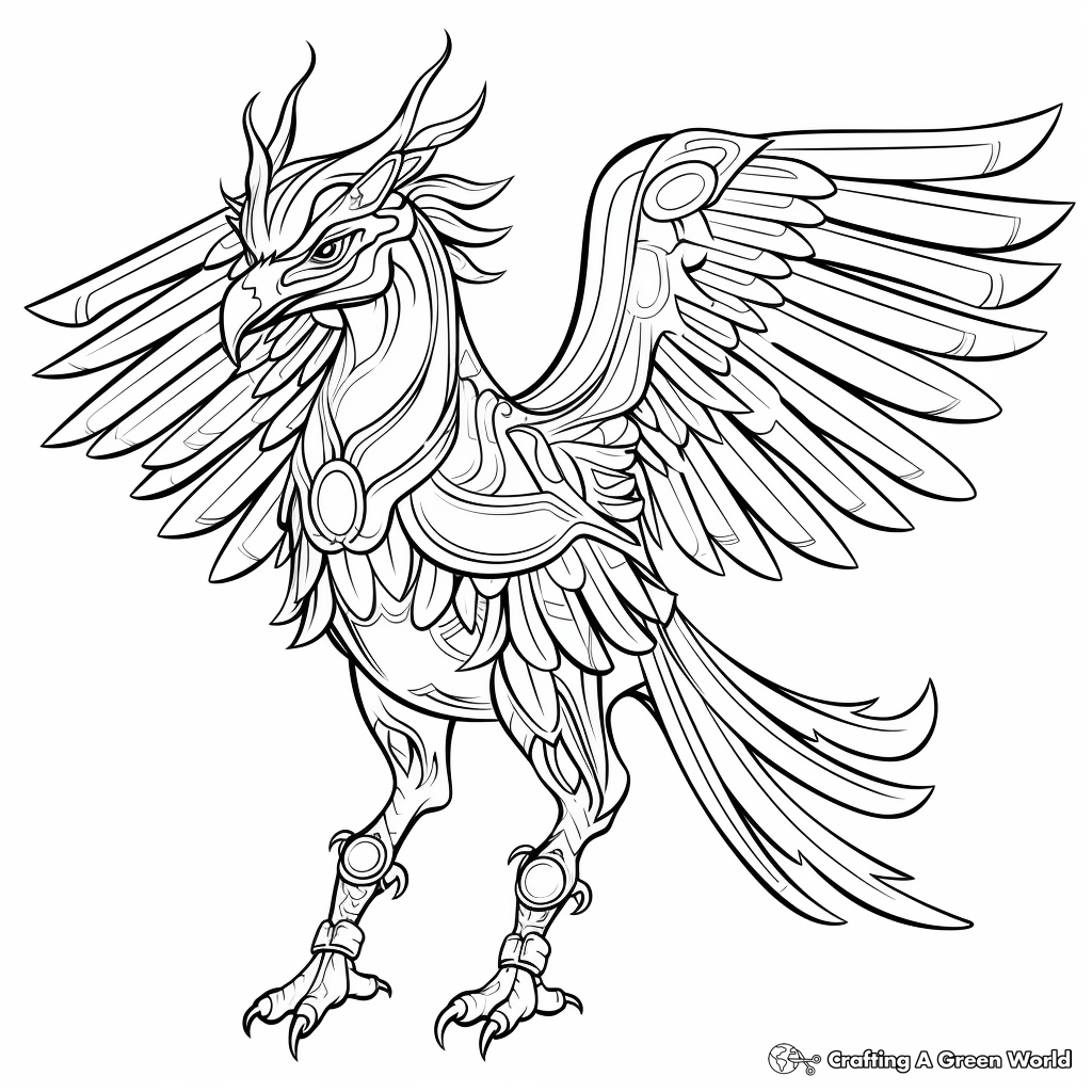 Nordic Mythology Raven Coloring Pages 3